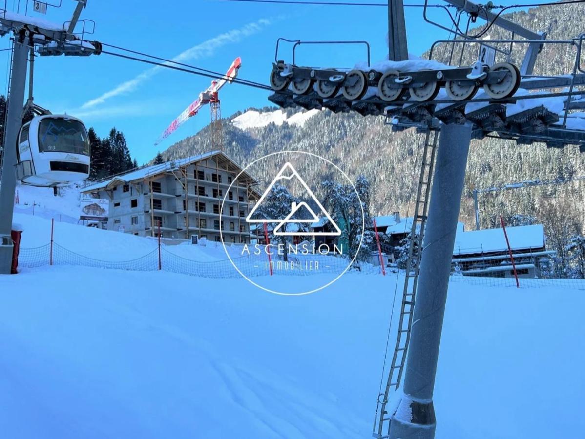 Dans Residence Neuve Le Snow Roc Sur Les Pistes, Grand Studio Cosy 5 Pers Avec Terrasse Panoramique, Sauna, Wifi Saint-Jean-dʼAulps Exterior foto